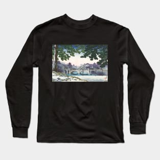 Nijubashi Bridge by Tsuchiya Koitsu Long Sleeve T-Shirt